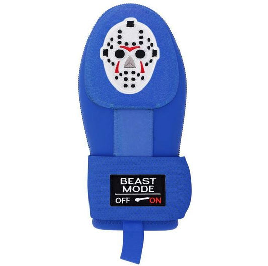 Beast Mode On Baseball Sliding Mitt Glove Jason Mask Blue