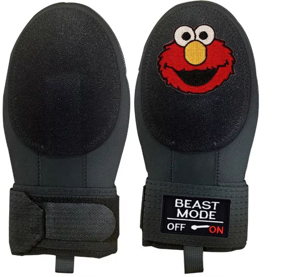 Beast Mode On Baseball Sliding Mitt Glove Elmo