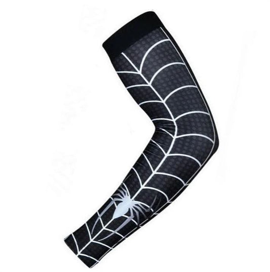 Baseball Football Compression Arm Sleeve Black Spiderman