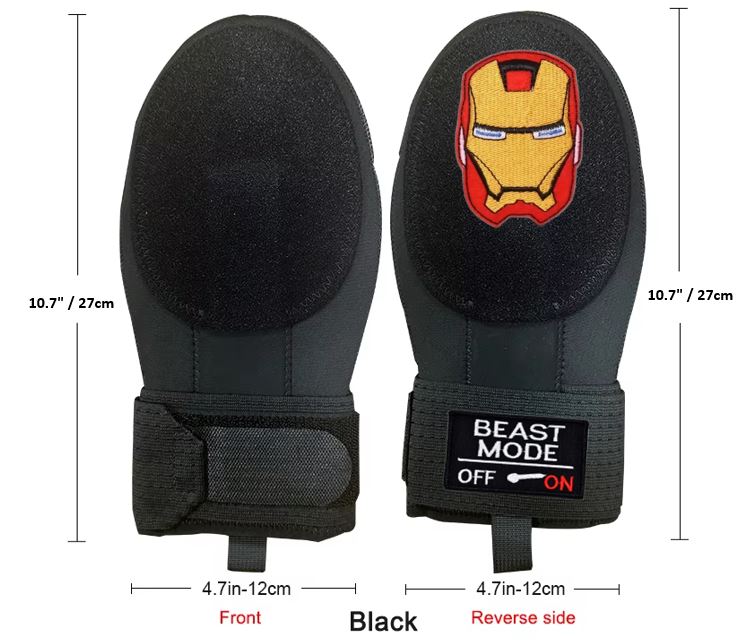 Beast Mode On Baseball Sliding Mitt Glove Iron Man