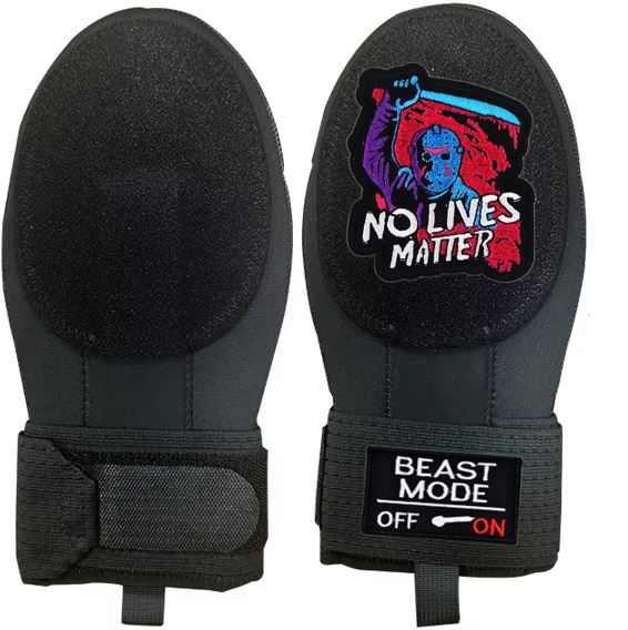 Beast Mode On Baseball Sliding Mitt Glove No Lives Matter Black