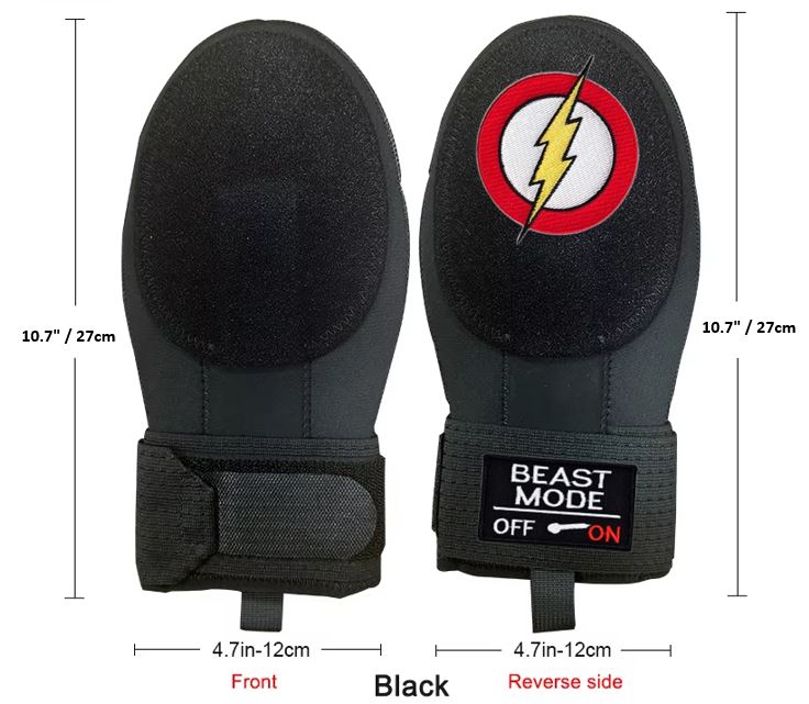 Beast Mode On Baseball Sliding Mitt Glove Flash